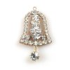 Clear Crystal Bell ~ Xmas Pendant #2