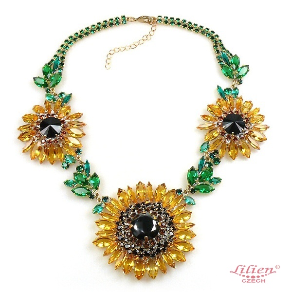 Sunflower Chunky Necklace : LILIEN 