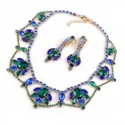 Roxanne Lite Set with Earrings ~ Blue Emerald
