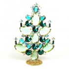 2021 Xmas Tree Decoration 14cm Pears ~ Green Emerald