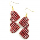 Two Red Hearts ~ Pierced Earrings*