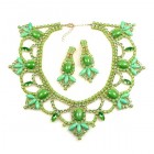 Pure Luxury Necklace Set ~ Opaque Green