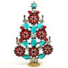 2021 Xmas Tree Stand-up Decoration 22cm ~ Red Emerald