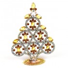Xmas Tree Decoration Rings and Navettes ~ Clear Topaz