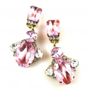 Florence Earrings Clips ~ Extra Pink*