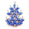 Xmas Tree Brooch #15 ~ Sapphire Clear*