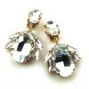 Elegance Earrings Clips ~ Clear Crystal*