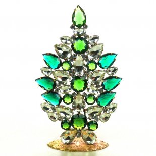 2024 Huge Xmas Tree Decoration 21cm ~ Extra Green Clear*
