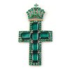 Cross and Crown ~ Emerald Green