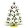 18cm Xmas Tree with Dangling Rondelles ~ Clear Green Red*