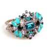 Florence Clamper Bracelet ~ Turquoise Multicolor