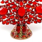 13 Inches Giant Xmas Tree with Ovals ~ Red Tones