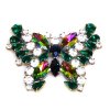 Butterfly Multicolor Brooch ~ Emerald Vitrail*