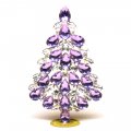 Xmas Teardrops Tree Decoration 20cm ~ Violet Clear*