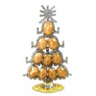 Standing Xmas Tree with Ovals 13cm ~ Extra Pale Coffee Clear*