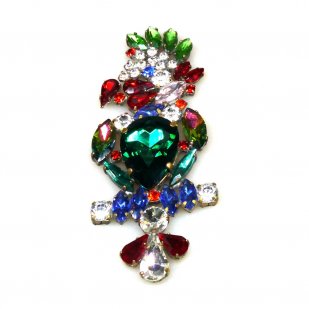 Parrot Brooch ~ Emerald Multicolor*