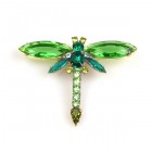 Dragonfly Navette #1 ~ Peridot Green