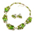Nike Necklace Set with Earrings ~ Green