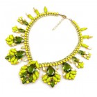 Fancy Essence Necklace ~ Olive Green Lime