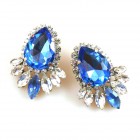 Paris Charm Earrings Pierced ~ Sapphire Clear*