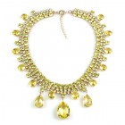 Raindrops Necklace ~ Yellow Jonquil