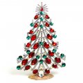 2022 Xmas Tree Decoration 20cm Ovals ~ Red Emerald AB*