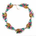 Magic Stones Necklace ~ Topaz Pink Multicolor*