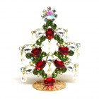 Standing Xmas Tree Decoration with Beads 10cm ~ #01*