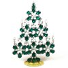 Xmas Flowers Tree Decoration 16cm ~ Emerald Clear*