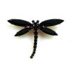 Black Dragonfly Pin ~ Medium