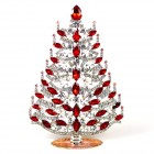 Plentiful Xmas Stand-up Tree 17cm ~ Red Clear*