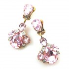 Anna Marie Earrings Clips ~ Pink*
