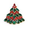 Xmas Tree Brooch #10 ~ Emerald Red*
