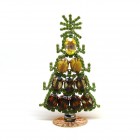 Standing Xmas Tree with Ovals 13cm ~ Extra Multicolor*