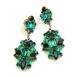 Fatal Passion Earrings Pierced ~ Emerald