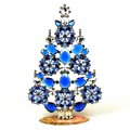 2022 Xmas Tree Stand-up Decoration 22cm ~ Blue Sapphire*