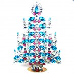 31 cm XXL Xmas Tree Table Decoration ~ Clear Aqua Fuchsia*