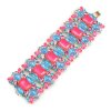 Neon Bracelet ~ Pink with Blue