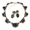 Lite Iris Necklace Set ~ Black