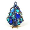 3 Dimensional Medium Xmas Tree Decoration ~ Blue Aqua