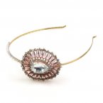 Crystal Eye ~ Headband Tiara ~ Amethyst with Crystal