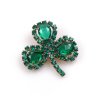 Shamrock Pin ~ Emerald