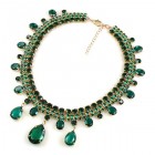 Raindrops Necklace ~ Emerald