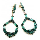 Paradise Valley Earrings Pierced ~ Emerald