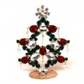 Standing Xmas Tree Decoration with Beads 10cm ~ #07*