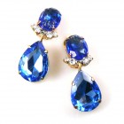 Effervescence Earrings Clips ~ Sapphire Blue*