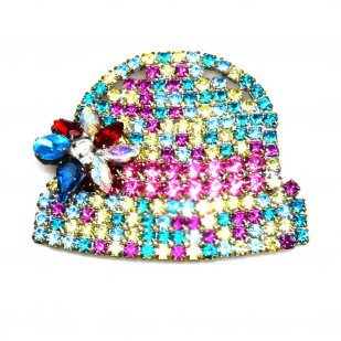 Hat for Lady Brooch ~ Multicolor*