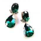 Effervescence Earrings Pierced ~ Emerald*