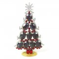 Standing Xmas Tree with Ovals 17cm ~ Extra Violet Red Clear*