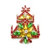 One Flower Tree Brooch 8cm ~ Yellow Green Red*